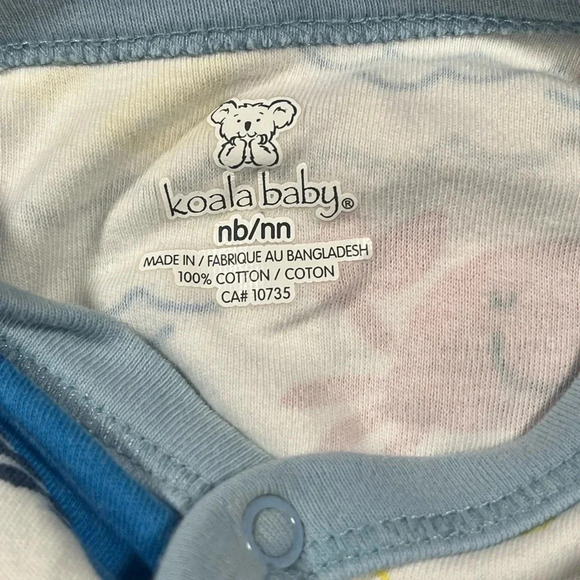 4/$20 Koala  Baby Whale Print Sleeper/Footie - Picture 5 of 5
